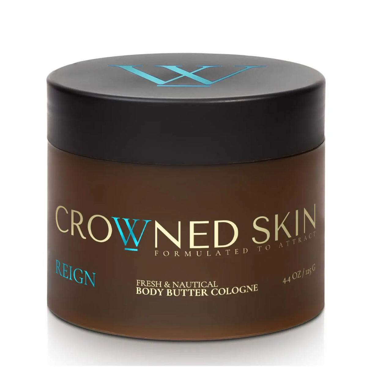 Crowned Skin Reign Cologne Body Butter – Ocean & Leather Fragrance 4oz