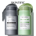 SKINTIFIC Clay Stick 2-Piece Combo – Volcano Detox & Bright Boost