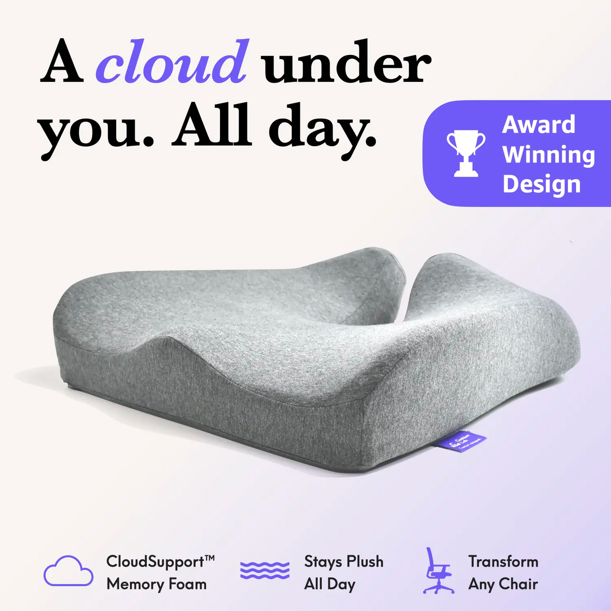 Cushion Lab Cloud Cradle Seat Cushion – Ergonomic Memory Foam