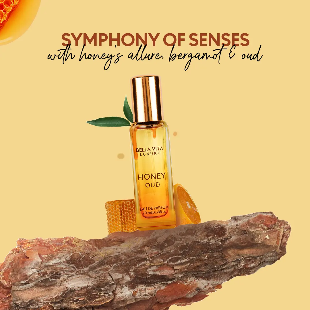 Honey Oud - (0.68 fl. oz./20 ml) | Eau de Parfum | Patchouli, Vanilla, Bergamot | Floral & Spicy | Long Lasting | Mini Perfume