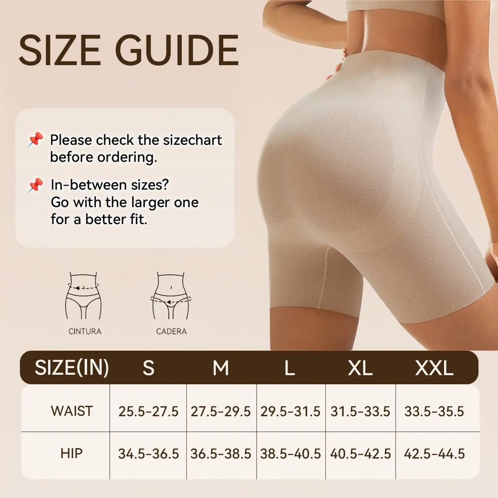 LUCKMEEY High Waist Tummy Control Shapewear Shorts – Seamless Breathable