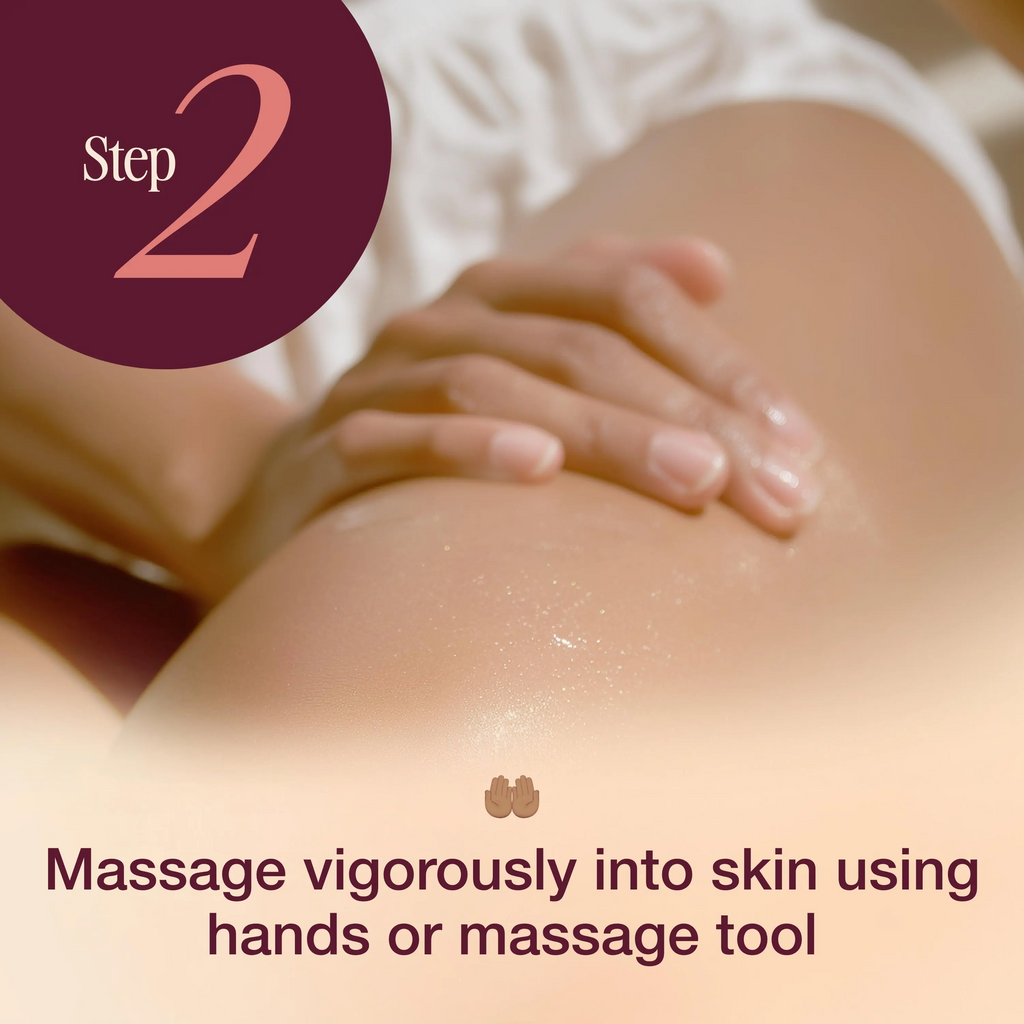 Anti Cellulite Massage Oil 8oz - Smooth the Appearance of Cellulite - Body Care & Skin Care Massage Oil - Topical Collagen and Plant Stem Cell Body Oil to Restore Texture and Elasticity - Soothing Body Oil