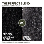 Burmese Curly 3-in-1 Half Wig – Human Hair Blend 18 Inches