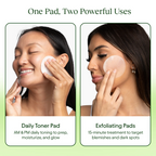 JiYu Skincare Korean Toner Pads – Snail Mucin & Niacinamide 100ct