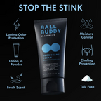 Ball Buddy Deodorant Cream – Men's Groin & Body Deodorant | Talc-Free, All-Natural, Anti-Chafe | 1, 2 & 3 Pack