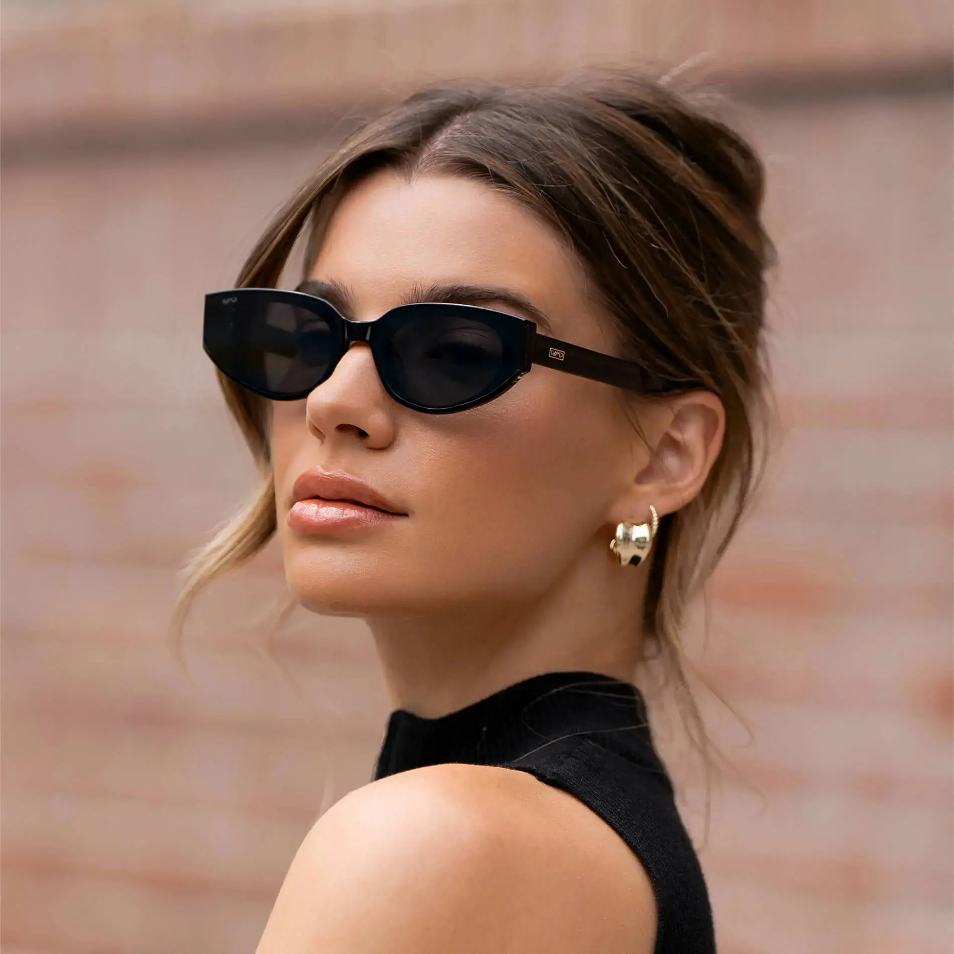Astra Flat-Lens Cat-Eye Sunglasses for Women