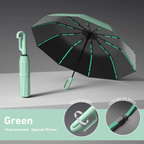 Automatic Folding Windproof Umbrella – 10-Rib Portable