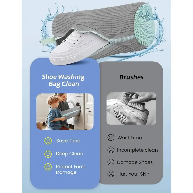 Laundry Shoe Washing Bag – Mesh Protector for Washing Machine