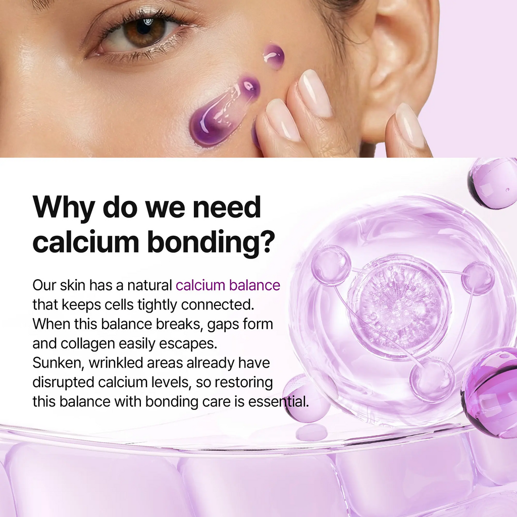 Calcium Bonding Eye Cream formulated for Sunken Under-Eyes, Sagging Eye Bags, and Fine Lines