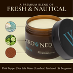 Crowned Skin Reign Cologne Body Butter – Ocean & Leather Fragrance 4oz