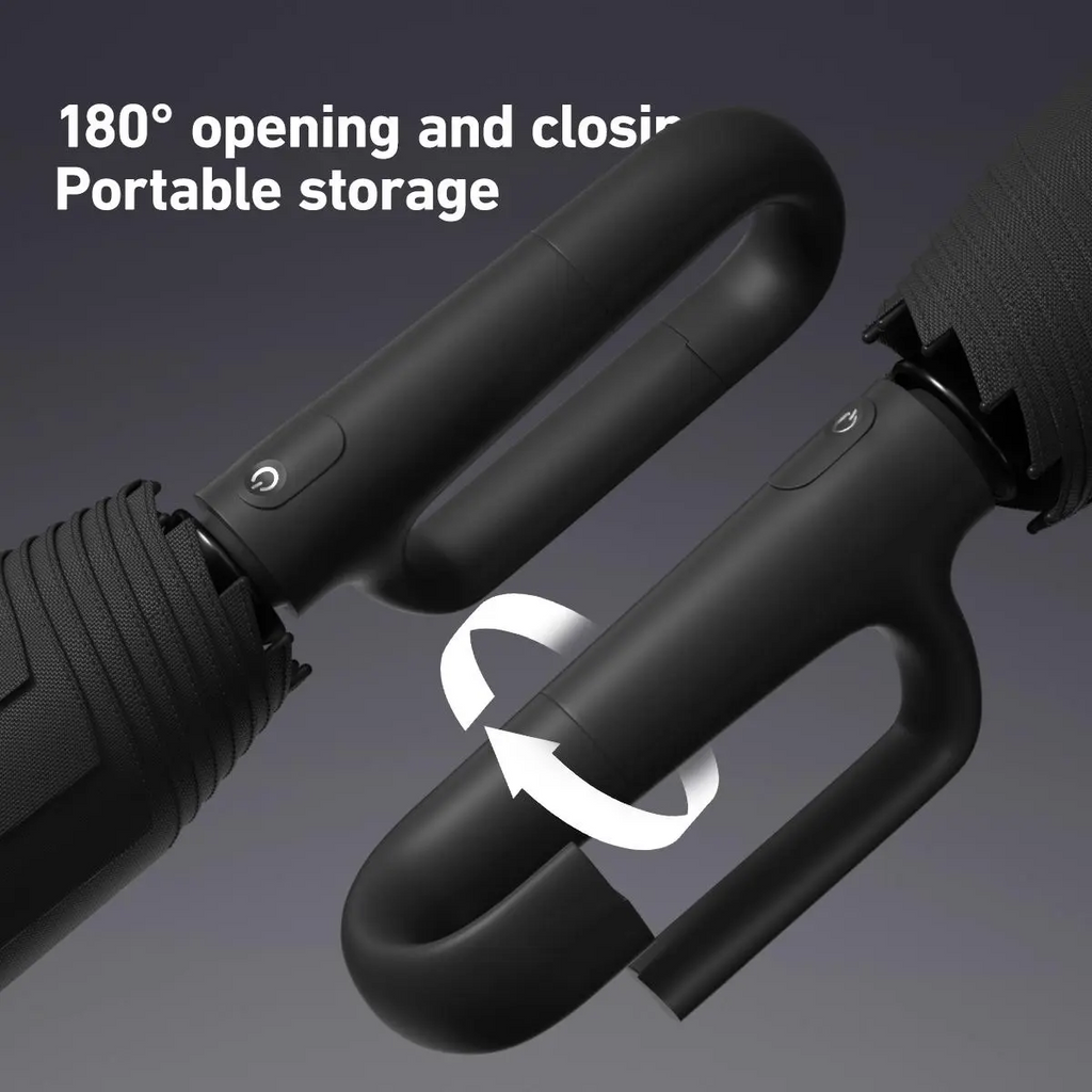 Automatic Folding Windproof Umbrella – 10-Rib Portable