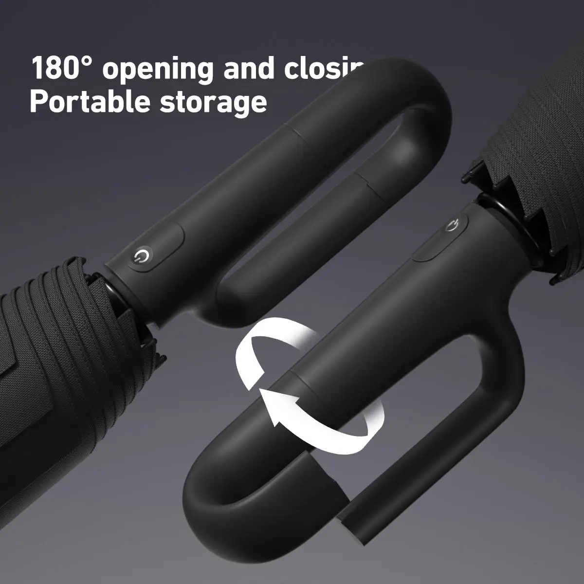 Automatic Folding Windproof Umbrella – 10-Rib Portable