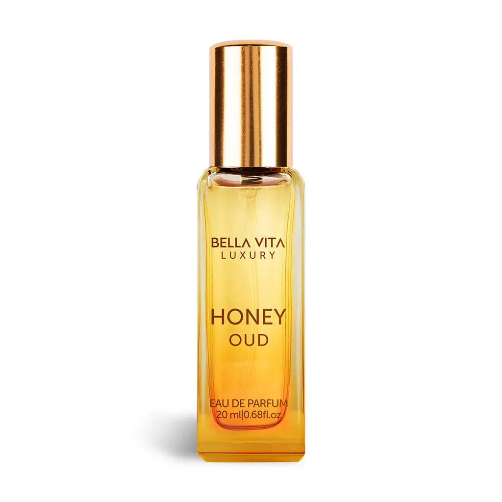 Honey Oud - (0.68 fl. oz./20 ml) | Eau de Parfum | Patchouli, Vanilla, Bergamot | Floral & Spicy | Long Lasting | Mini Perfume