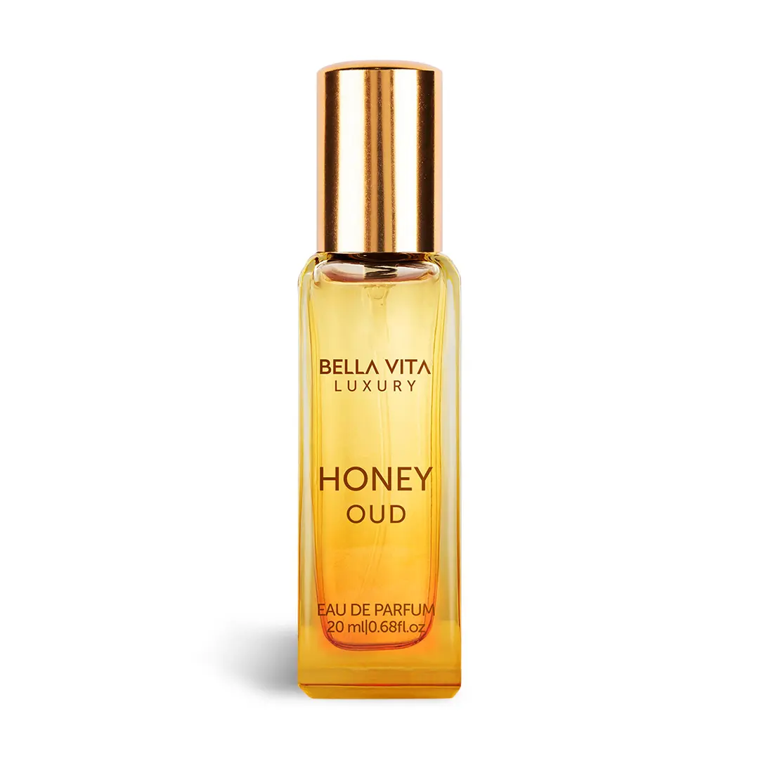 Honey Oud - (0.68 fl. oz./20 ml) | Eau de Parfum | Patchouli, Vanilla, Bergamot | Floral & Spicy | Long Lasting | Mini Perfume