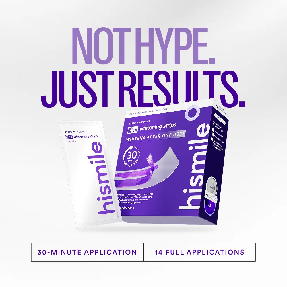 Hismile V34 Teeth Whitening Strips – 14 Applications
