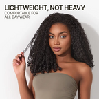 Burmese Curly 3-in-1 Half Wig – Human Hair Blend 18 Inches