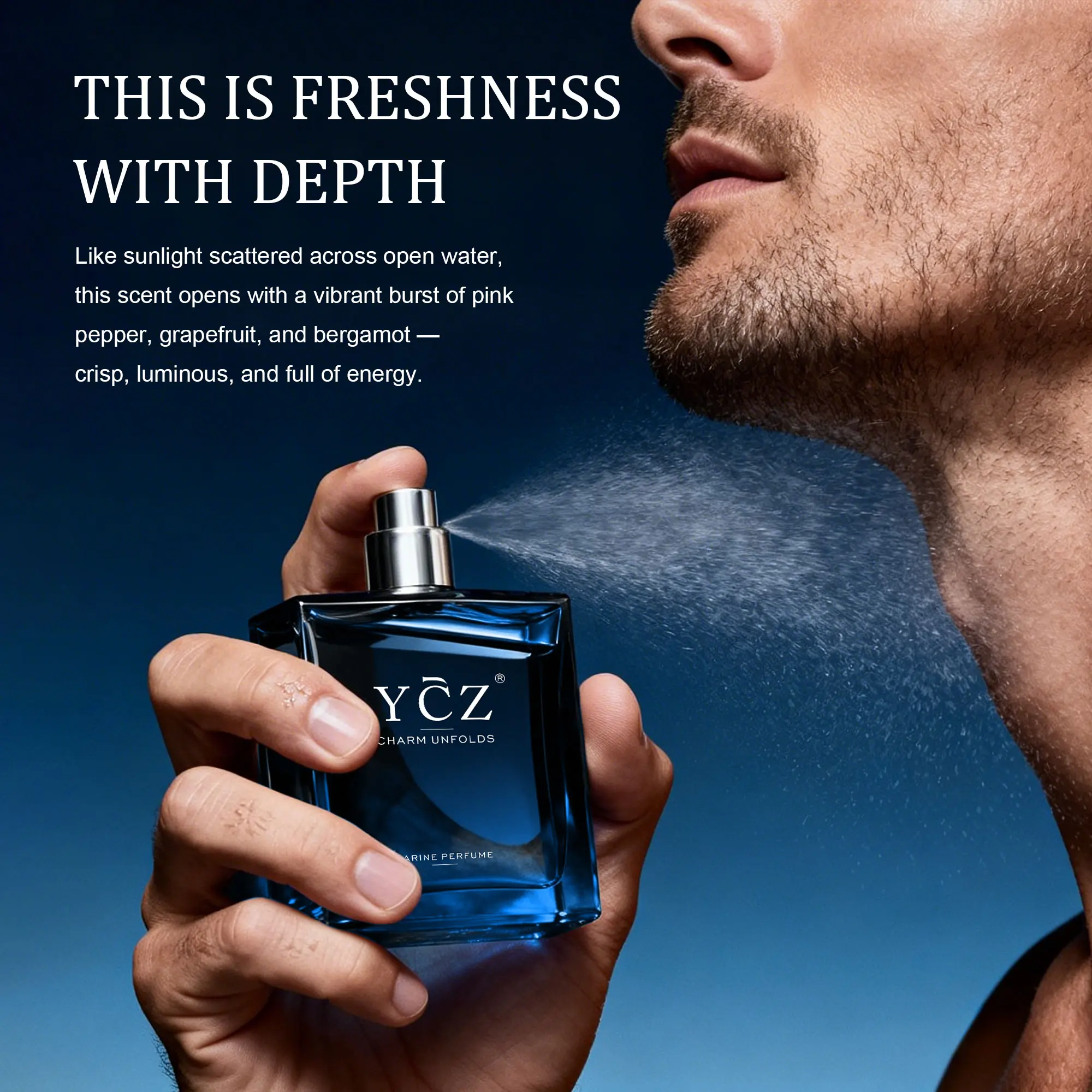 YCZ Midnight Marine Eau de Parfum – 1.7 fl oz Men's Fragrance