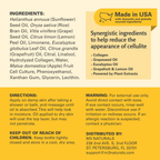 Anti Cellulite Massage Oil 8oz - Smooth the Appearance of Cellulite - Body Care & Skin Care Massage Oil - Topical Collagen and Plant Stem Cell Body Oil to Restore Texture and Elasticity - Soothing Body Oil