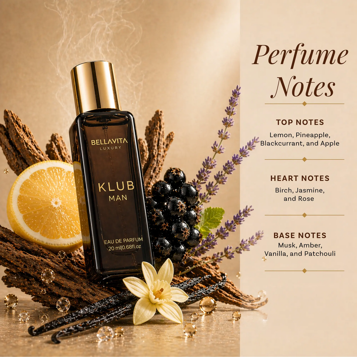 Bella Vita Luxury Perfume Gift Set for Men – 4 Minis G.O.A.T, Oud, CEO, Klub