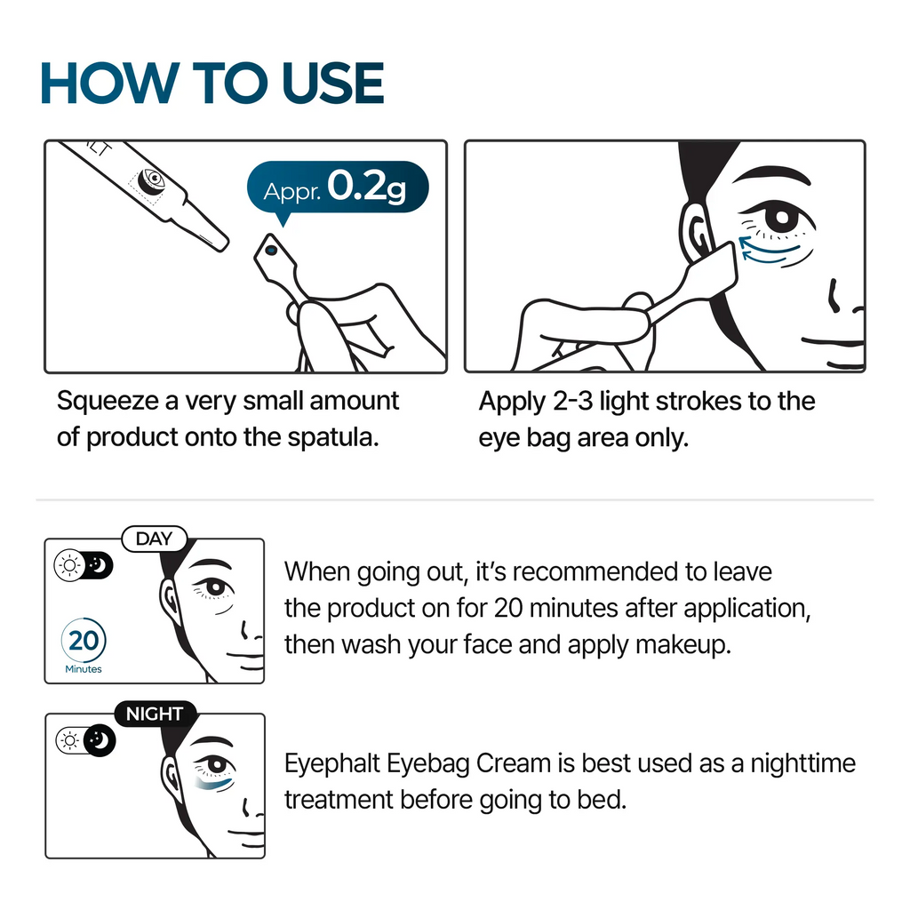 Eyephalt Eye Bag Cream – EGF & Bio-Spicule Under-Eye Lifting 0.33 fl oz