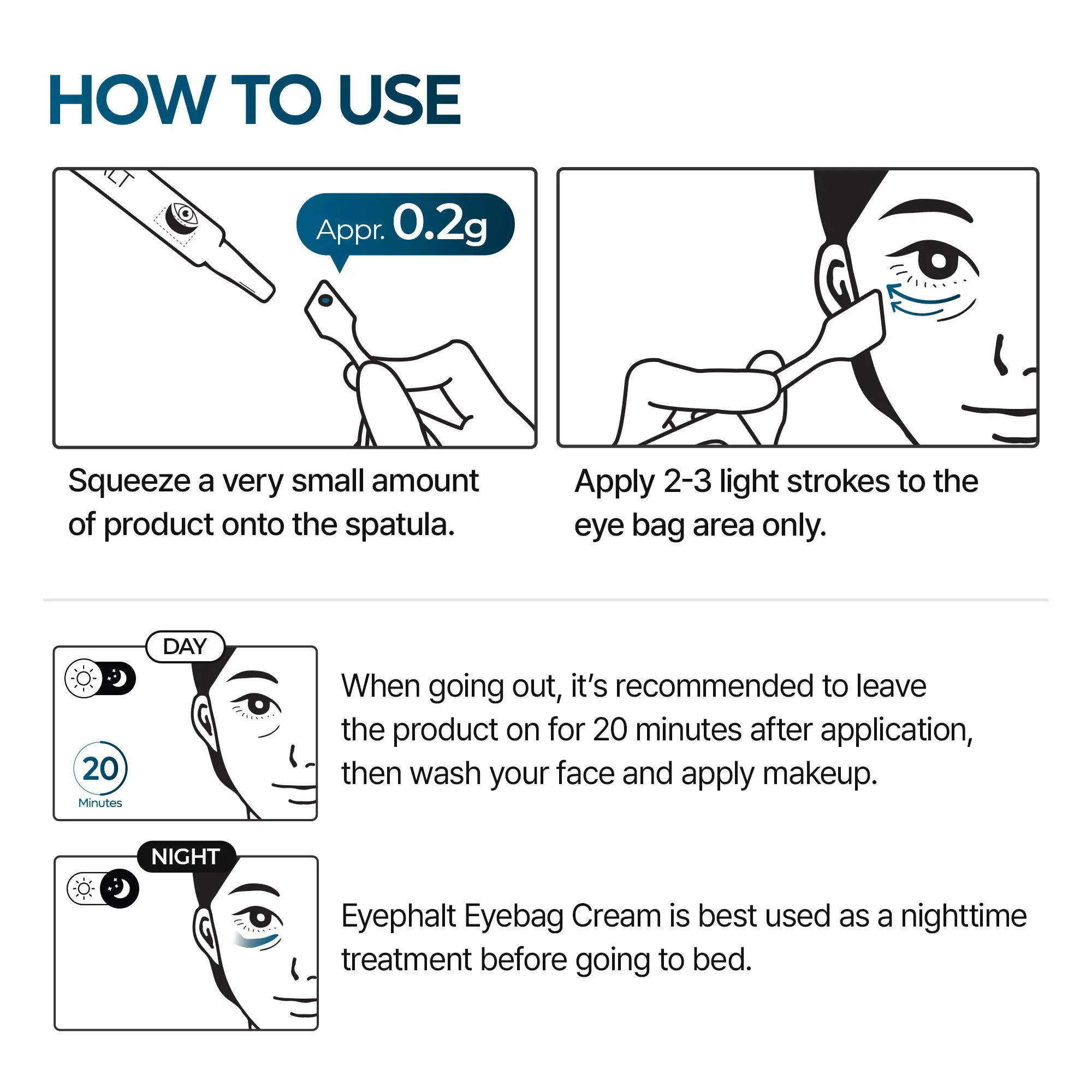 Eyephalt Eye Bag Cream – EGF & Bio-Spicule Under-Eye Lifting 0.33 fl oz